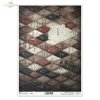 romby, wzór harlekin, diamenty, vintage, tekstura grunge, stare pismo, nity, patyna, tło, retro*rhombuses, harlequin pattern, diamonds, vintage, grunge texture, old writing, rivets, patina, background, retro